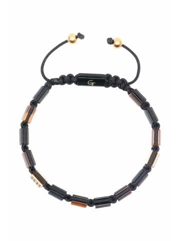 GT COLLECTION Armband Flat-Bead in brown