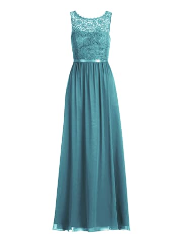 Vera Mont Cocktailkleid mit Spitze in Eucalyptus Green