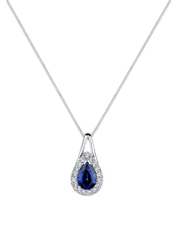 Elli Halskette 925 Sterling Silber Tropfen in Blau