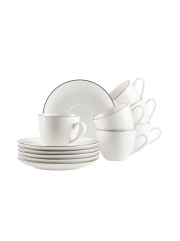 Mäser Espressotassen-Set, Porzellan Felise in Weiß