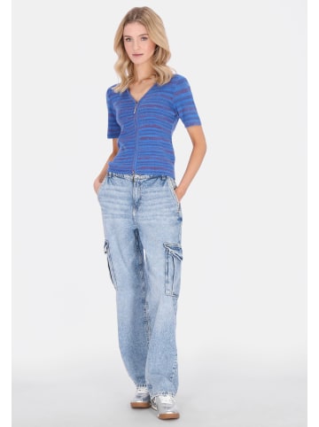 myMo Women Blouse in purple multicolor