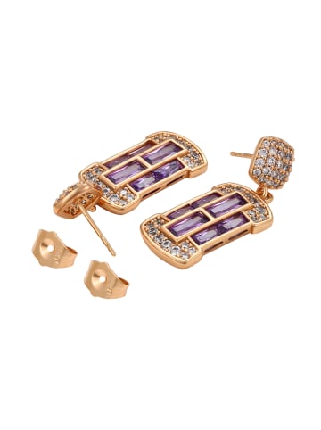 faina Women Earrings in Rose Gold Violet