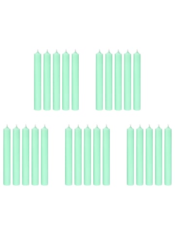 Butlers Butlers Stabkerze RAINBOW 25er-Set in Mint