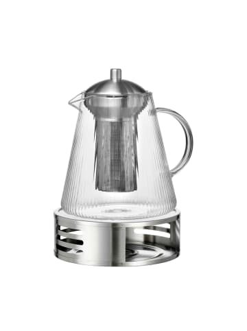 Ritzenhoff & Breker Teekanne mit Sieb & Stövchen Jive 1,5 l in transparent
