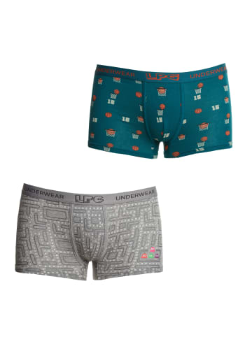 Le Petit Garcon 2er-Set: Boxershorts in Green