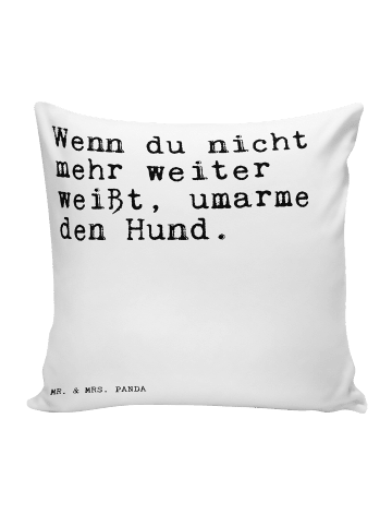 Mr. & Mrs. Panda Kissen Wenn du nicht mehr... mit Spruch in Weiß