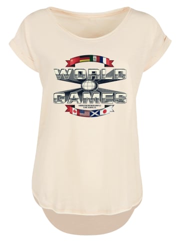 F4NT4STIC Long Cut T-Shirt Retro Gaming World Games in Whitesand