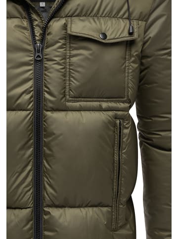 Humy Winterjacke mit Kapuze in Olive