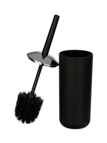 Wenko Bürstenbehälter BRASIL BLACK + WC-Bürste in Schwarz, (B) 10 x (H) 37 x (L) 10 cm