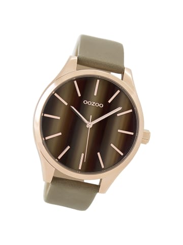 Oozoo Analog-Armbanduhr Oozoo Timepieces beige groß (ca. 42mm)