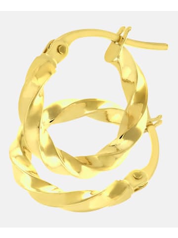 Vanlere Creolen aus 375 Gelbgold gedreht