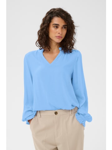 Kaffe Langarm-Bluse KAelly Regular fit in Vista Blue