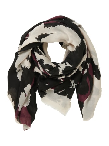 Betty Barclay Tuch mit Blumenprint in Cream/Dark Red