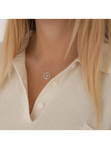 Rafaela Donata Halskette Lebensbaum aus Sterling Silber mit Zirkonia in silber