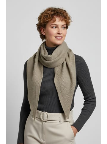 Faera Weicher Strickschal mit dezenter Struktur in Sand