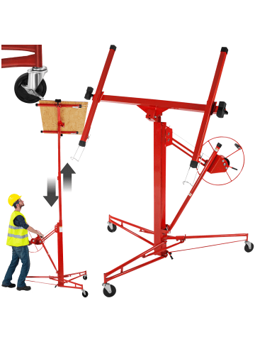 tectake Trockenbau Werkzeug 140-335 cm