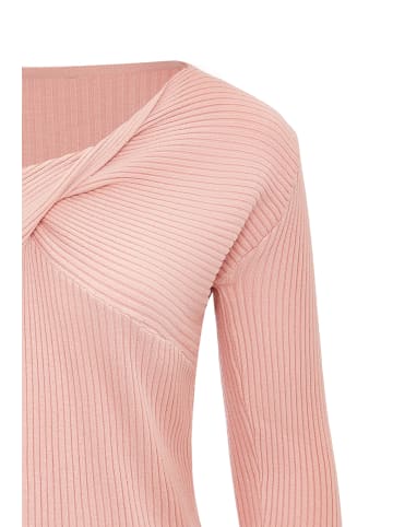 leo selection Damen Strickpullover in Dunkelrosa