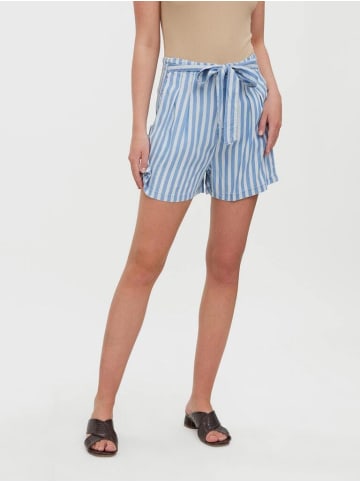 Vero Moda Short in Light Blue Denim-WHITE