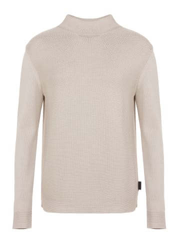 elkline Strickpullover hochgeschlossen Backup in whiteswan - khaki