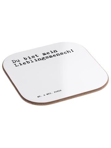 Mr. & Mrs. Panda Untersetzer Du bist mein Lieblingsmensch! mit S... in Weiß