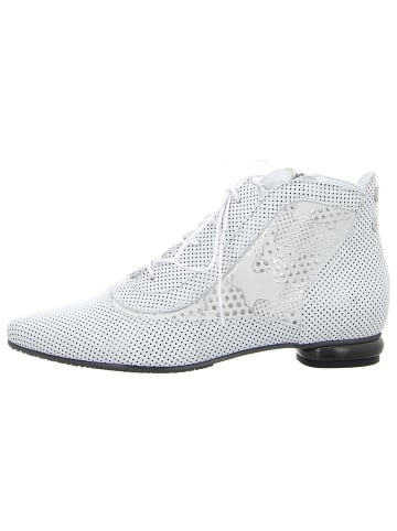 SIMEN Schnürstiefeletten in weiss/schwarz