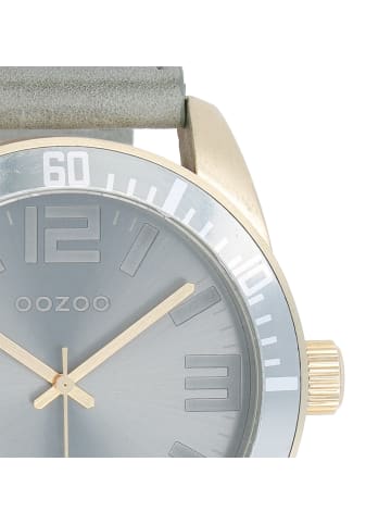 Oozoo Analog-Armbanduhr Oozoo Vintage Series grau groß (ca. 45mm)