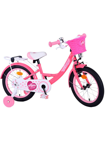 Volare Kinderfahrrad Ashley Fahrrad für Mädchen 16 Zoll Kinderrad in Rosa/Rot 4 Jahre