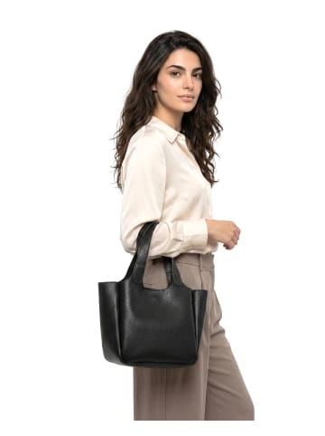 Cluty Handtasche echt Leder in schwarz