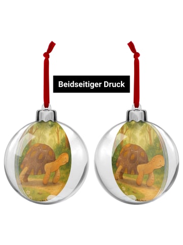 Mr. & Mrs. Panda Kunststoff Weihnachtskugel Schildkröte MHerzie... in Weiß