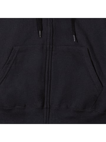 Fruit of the Loom Sweat Unisex-Freizeitjacke mit Kapuze in schwarz