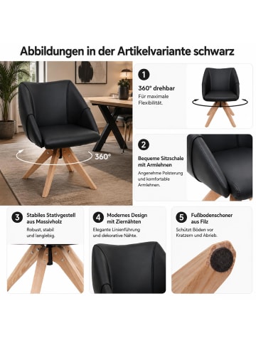 MCW 6er-Set Esszimmerstuhl Q52, Hellgrau