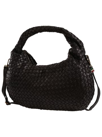 Florence Florence Schultertasche Leder schwarz ca. 46cm