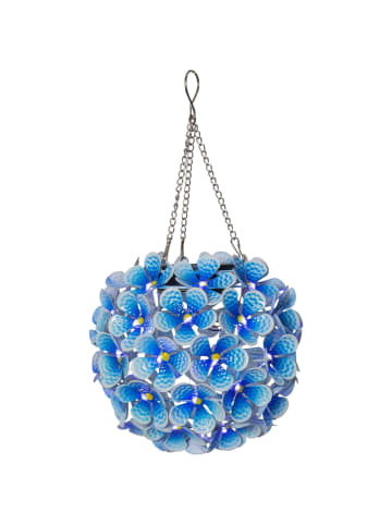 STAR Trading Solar-Hängedeko Hortensia, blau