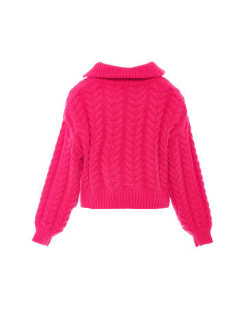 myMo Strickjacke in FUCHSIA