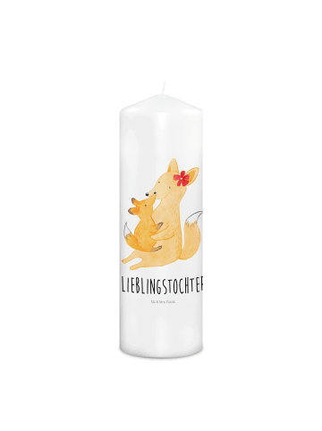 Mr. & Mrs. Panda Weihnachtskerze Fuchs Mama mit Spruch in Weiß