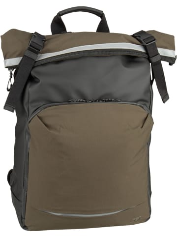 Jost Rolltop Rucksack Aalborg Backpack Courier in Black