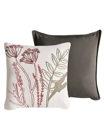 Beliani 2er-Set Dekokissen AGLAIA in Weiß/Grün