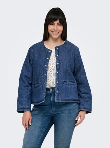 ONLY Carmakoma Steppjacke in Medium Blue Denim
