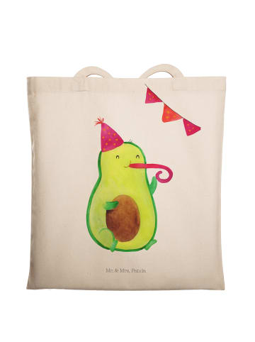 Mr. & Mrs. Panda Tote Bag Avocado Party ohne Spruch in Creme