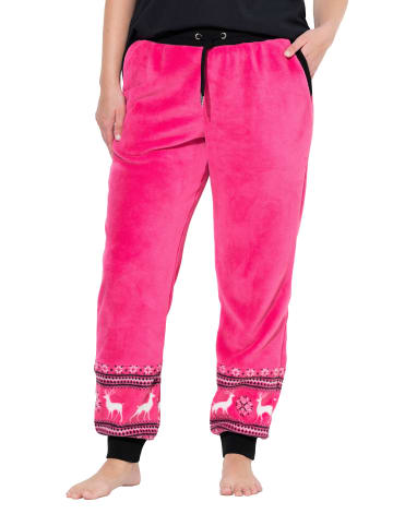 Ulla Popken Loungewear Hose in pink