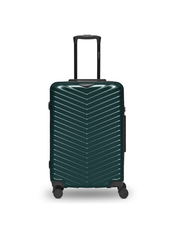 Redolz Essentials 18 4 Rollen Trolley 66 cm mit Dehnfalte in Metallic-Green Shiny