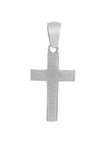 Adeliás Damen Anhänger Kreuz aus 925 Silber in silber