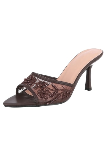 Ital-Design High-Heel Sandalette in Braun