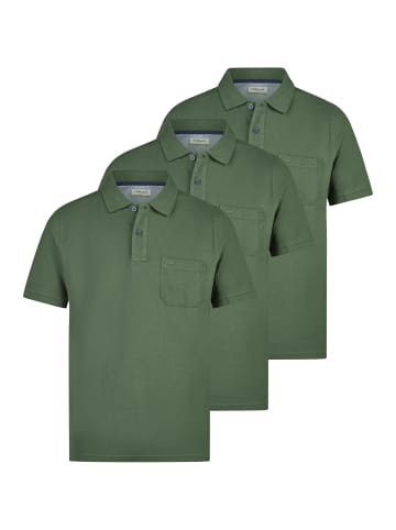 Redmond Poloshirt Basic in Dunkelgrün