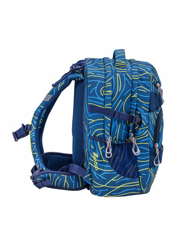 Wave Rucksack Infinity Tasche Schulrucksack "Yellow Lines" Kinder Ranzen 10 Jahre