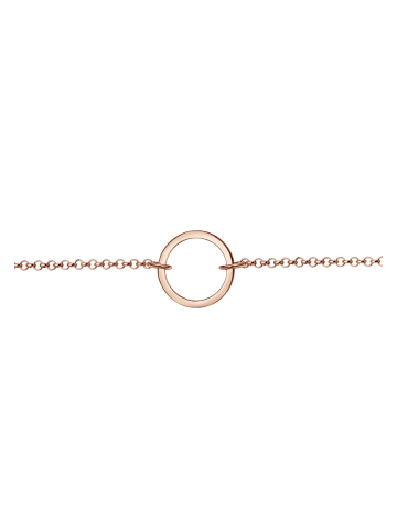 Elli Halskette 925 Sterling Silber Kreis in Rosegold