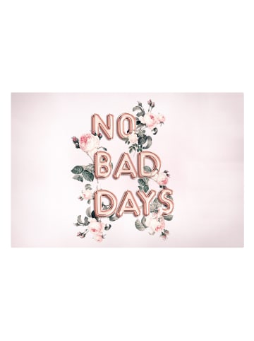 WALLART Leinwandbild - No Bad Days in Rosa