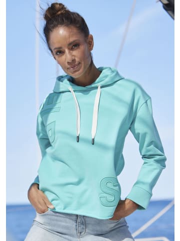 ELBSAND Kapuzensweatshirt in aqua