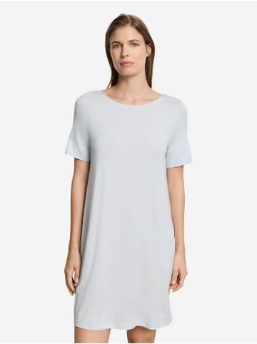 Hanro Nachthemd Natural Elegance in watery blue melange