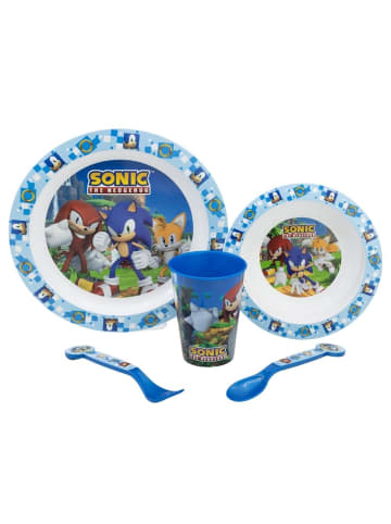 Sonic Teller-Set Mikrowellengeeignet 5-teiliges Kindergeschirr